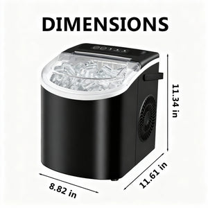Portable Countertop Ice Maker Machine – Fast Ice Making, 2 Ice Sizes