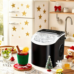 Portable Countertop Ice Maker Machine – Fast Ice Making, 2 Ice Sizes