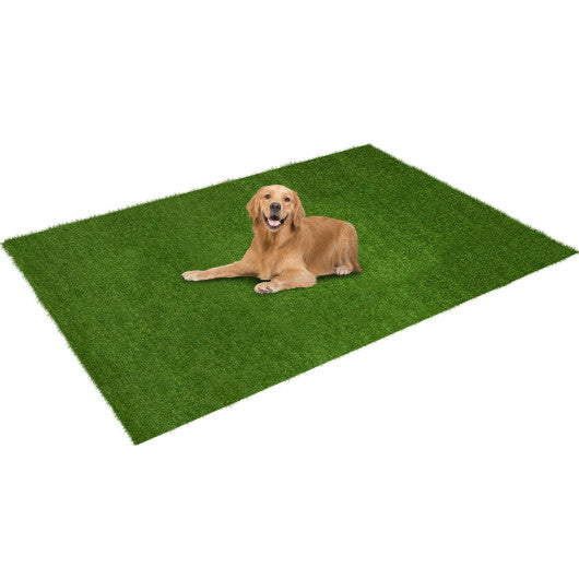 Indoor Outdoor Synthetic Turf Mat with Drainage Holes-L