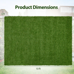 Indoor Outdoor Synthetic Turf Mat with Drainage Holes-L