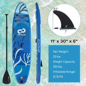 Inflatable Stand Up Paddle Board Sup Board with Premium SUP Accessories-L