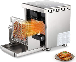 Infrared Propane Gas Grill Tabletop, Stainless Steel Small Barbecue Grill GB5916