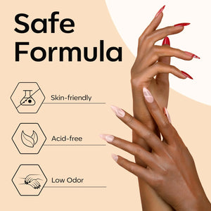 modelones 9 in One Nail Glue with Gel Top and Base Coat Gel Nail Kit, No Wipe Base Coat Long Lasting Glossy Top Coat 3Pcs Gel Nail Glue for Nail Tips, Blooming Gel, Rhinestone Glue A2-3pcs Nail Glue