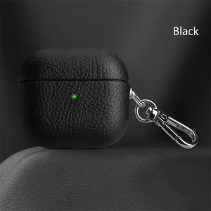 Luxury Lychee Skin Pattern Earphone Case