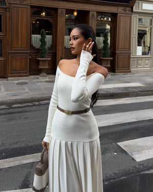 Elegant Retro Split Dress