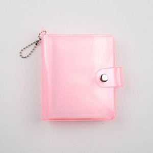 Jelly Color Photo Album for Mini Card Photo Sticker Album Mini Photo Album Transparent Glitter Card Holder Gifts For Valentine Gifts for Friends