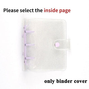 Jelly Color Photo Album for Mini Card Photo Sticker Album Mini Photo Album Transparent Glitter Card Holder Gifts For Valentine Gifts for Friends