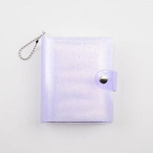 Jelly Color Photo Album for Mini Card Photo Sticker Album Mini Photo Album Transparent Glitter Card Holder Gifts For Valentine Gifts for Friends