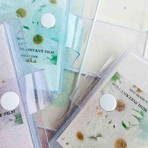 Jelly Color Photo Album for Mini Card Photo Sticker Album Mini Photo Album Transparent Glitter Card Holder Gifts For Valentine Gifts for Friends
