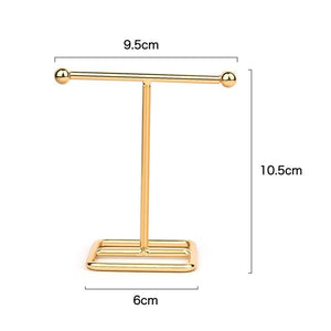 Jewelry Display Holder Metal Earring Storage Rack Jewelry Organizer Holder Earring Necklace Pendants Organizer Display Stand Jewelry Stand Display Necklace Holder Plated Metal Tabletop Jewelry Organizer