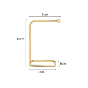 Jewelry Display Holder Metal Earring Storage Rack Jewelry Organizer Holder Earring Necklace Pendants Organizer Display Stand Jewelry Stand Display Necklace Holder Plated Metal Tabletop Jewelry Organizer