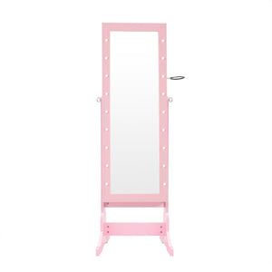 Glam Marquee Lights Jewelry Armoire