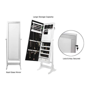 Radiant Cheval Mirror Jewelry Armoire