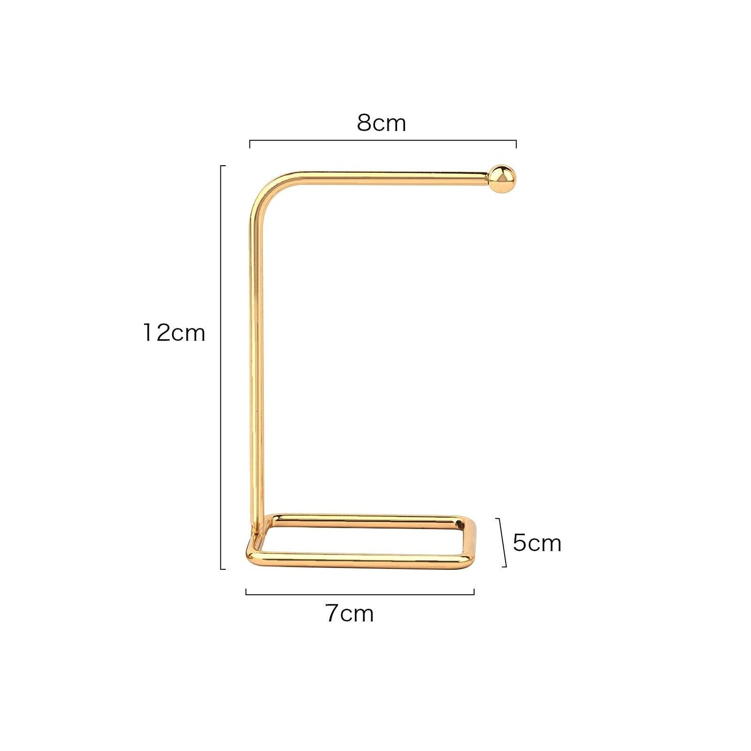 Jewelry Organizer Wooden Rack Bracelet Earring Holder Display Decoration Stand Earring Support Display Decoration Rack Small Jewelry Display Holder T-Shaped Iron Fashion Home Bracelet Pendant Jewelry Storage Shelf Stand for Woman Girls