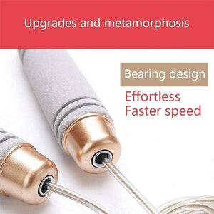 Jump Skipping Ropes Weighted Fast Speed Steel Wire Jumping Ropes For Fitness Steel Wire Rope With Anti-Slip Handles Skipping Rope For Workout Boxing Gym Fitness Training