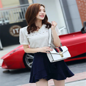 Small Square Bag with Ribbon and Wine God Design