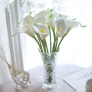 Artificial Calla Lily Decor for Living Room & Dining Table