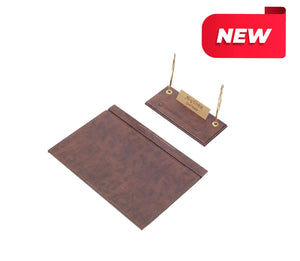 MOOG Leather Desk Set - Green- 2 PCS