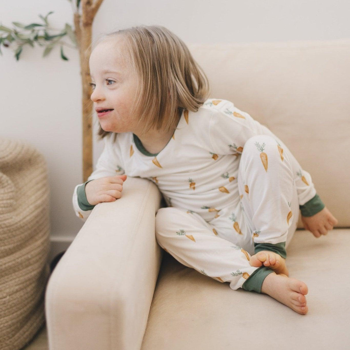 Keep Calm and Carrot On 2pc Bamboo Pajamas
