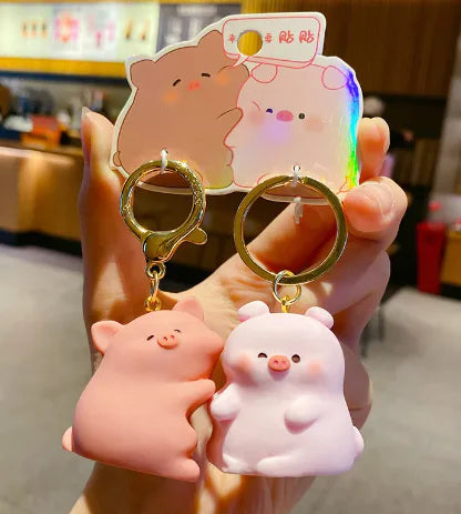 Couple A Pair Of Buckles Creative Keychain