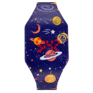 Kids Digital Watches Cute Mermaid Unicorn Dinosaur Dolphin Childern Christmas Electronic Cartoon Cute Outdoor Kids Lightweight Watches Comfortable Wrist Watch Gifts For Boys Girls