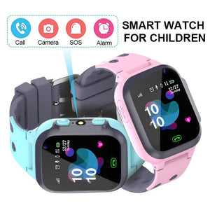 Kids Smart Watch Sim Card GPS Call Phone Smartwatch For Children SOS Photo Waterproof Camera Location Tracker Smart Watch For Kids 2 Way Voice Video Call SOS Alert Smartphone Cell Phone Smart Watch
