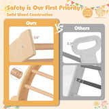 Kids Climbing Arch with Cushion Montessori Arch Climber/Rocker for Toddlers-Beige