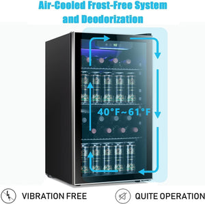 3.2 cu.ft  Wine Cooler/Cabinet Beverage Refrigerator W5899H