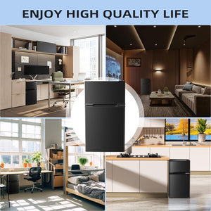 Kismile 3.2 Cu.Ft,Mini Refrigerator with Freezer F5887