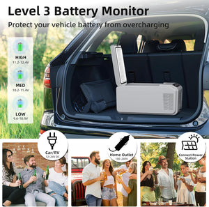 Kismile Car Refrigerator 12 Volt Mini Fridge