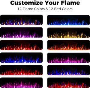 Electric Fireplace Recessed and Wall Mounted,830C3,836C3,842C3,850C3,860C3,868C3