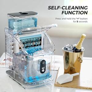 Kismile Ice Maker Countertop, Portable Ice Cube Maker Machine Z5813AF