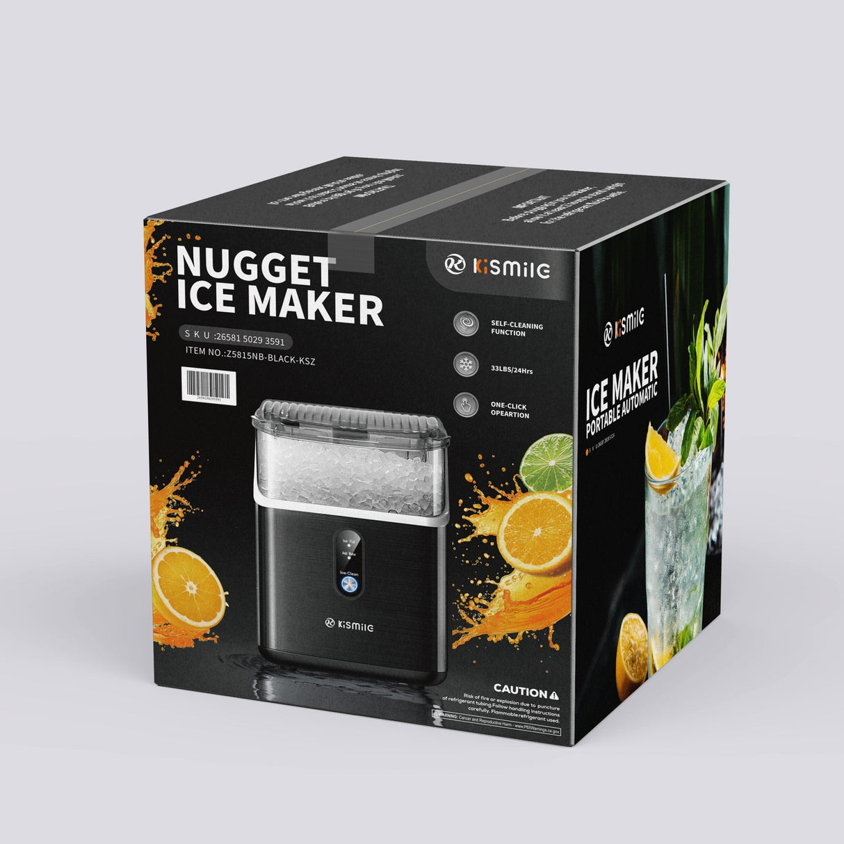 Kismile Nugget Countertop Ice Maker Z5815NB