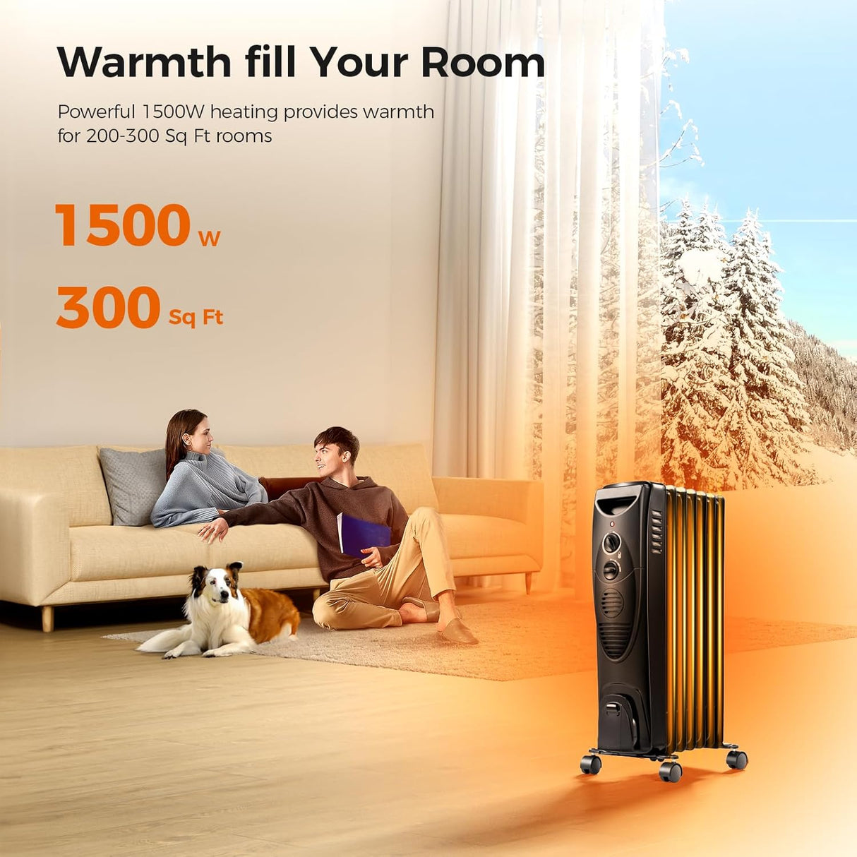 Kismile Portable Electric Space Heater Series