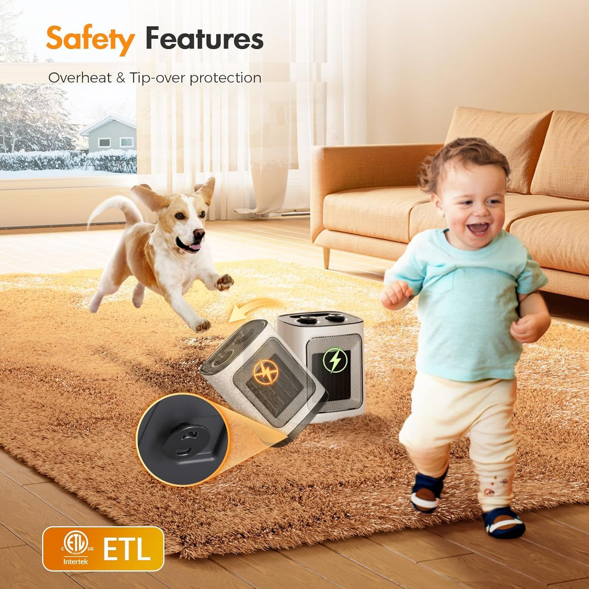 Kismile Portable Electric Space Heater Series