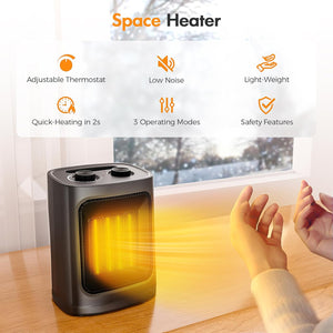 Kismile Portable Electric Space Heater Series