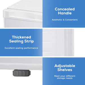 Kismile Upright Freezer,3.0 Cu.ft Mini Freezer with Reversible Single Door