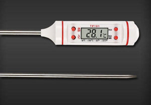 Kitchen Digital BBQ Food Thermometer Meat Cake Candy Fry Grill Dinning Household Waterproof Instant Read Meat Thermometer for Cooking Digital Food Thermometer For Cooking IP67 Waterproof Kitchen Thermometer Probe With Cooking Thermometer Oven Tool