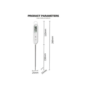 Kitchen Digital BBQ Food Thermometer Meat Cake Candy Fry Grill Dinning Household Waterproof Instant Read Meat Thermometer for Cooking Digital Food Thermometer For Cooking IP67 Waterproof Kitchen Thermometer Probe With Cooking Thermometer Oven Tool