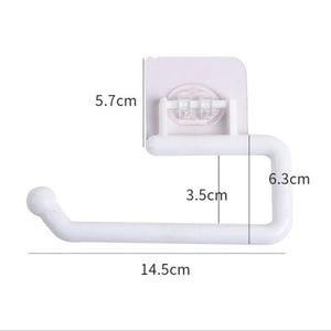 Kitchen Paper Roll Holder Towel Hanger Rack Bar Cabinet Rag Hanging Holder Shelf Toilet Paper Holders Toilet Kitchen Accessories Paper Towel Holder Under Cabinet Wall Mount Self Adhesive No Drilling