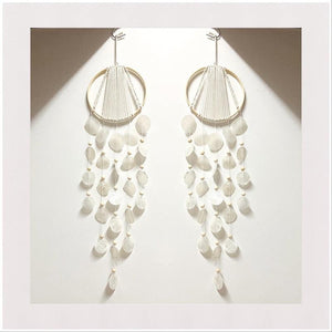 Korean Style Home Shell Melodious Sound Wind Chime Room Decoration Ornaments Nordic Hanging Wind Bells Wall Pendant For Home Office Kids Room Nursery Decor Gifts Photography Hanging Wind Chimes