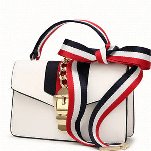 Small Square Bag with Ribbon and Wine God Design