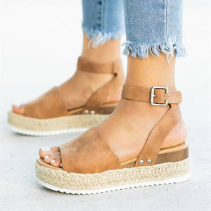 Ladies Elegant Leopard Shoes For Women High Heels Sandals Summer Flip Flop Platform Sandals High Platform Sandals Thick Bottom Belt Buckle Shoes Adjustable Strap Sandals