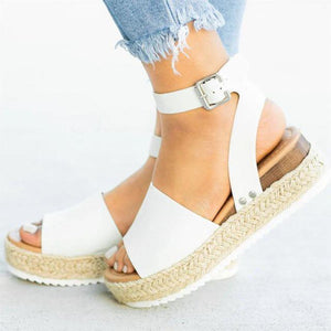Ladies Elegant Leopard Shoes For Women High Heels Sandals Summer Flip Flop Platform Sandals High Platform Sandals Thick Bottom Belt Buckle Shoes Adjustable Strap Sandals