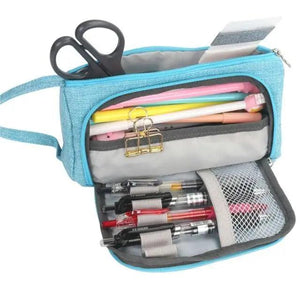 Large Capacity Big Simple Pencil Case For School Stylish Print High Quality Organizer Vintage Pencil Pouch