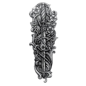Large Colorful Tattoos For Men Waterproof Dragon Sticker Temporary Luxury Big 3D Tattoo Modern Design