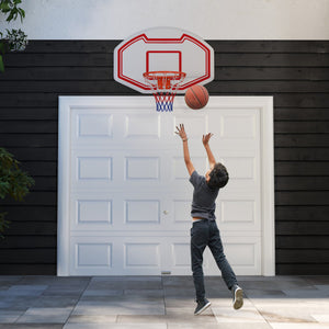 Large Wall Mounted Basketball Hoop with Shatter-proof Backboard