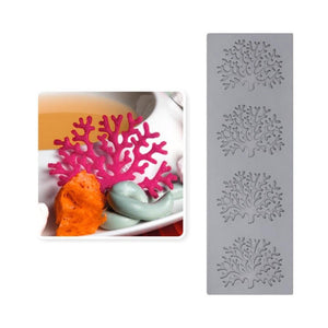 Leaf Cake Mold Coral Leaves Decorative Lace Mat Sugar Craft Silicone Pad Fondant Moulds Decorating Tools Baking Accessories Leaf Mold Fondant Leaf 3D Cake Decorations Styling Chocolate Sugar Cookie Cutter Set Silicone Mold