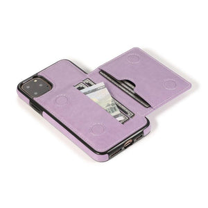 Leather Wallet Case For iPhone 11 Pro Max XS Max XR X 8 7 6S 6Plus 5 5S With Stand Card Pocket Case Cover Shockproof Texture PU Leather  Wallet Cover