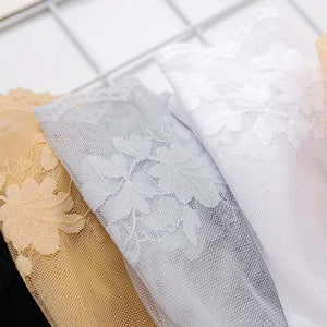 Leaves Patterned Lace Invisible Thin Short Lace Boat Socks Hollow Non-slip Shallow Socks For Women